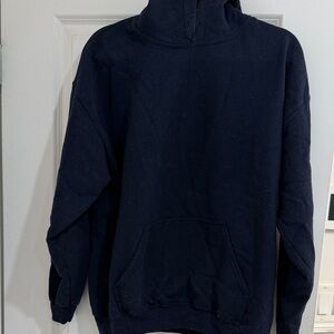 Navy Hoodie with Front Pocket